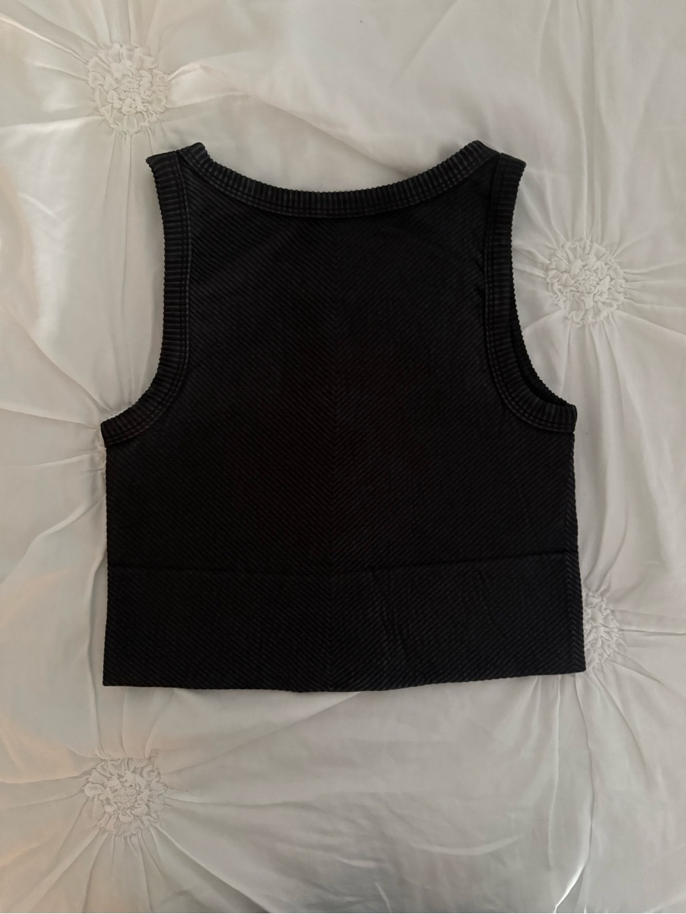 Black Ribbed Tank - Picture 2 of 2